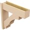 Ekena Millwork 8-in W x 28-in D x 28-in H Balboa Block Rough Cedar Woodgrain TimberThane Outlooker, Primed Tan OUTUR080X28X28BOA44RCPR - alternate 4